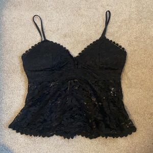 Size small lace tank crop top